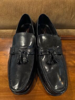Florsheim Classic Black Leather Tassel Loafers 14